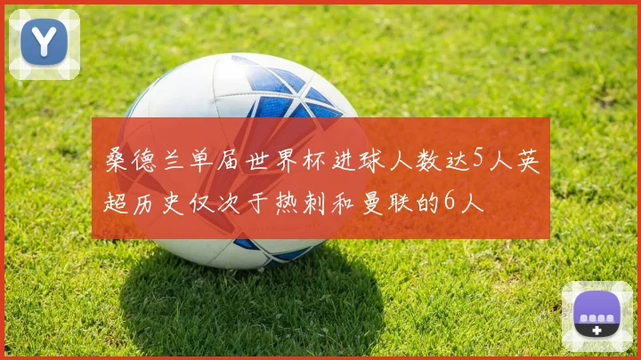 桑德兰单届世界杯进球人数达5人英超历史仅次于热刺和曼联的6人